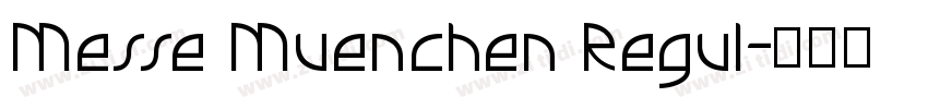 Messe Muenchen Regul字体转换
